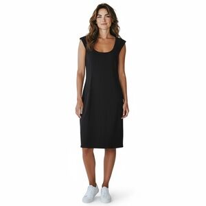 Express Women's Black Body Contour Scoop Neck Mini Dress Size 6